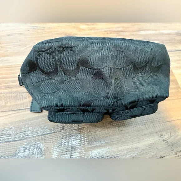 Coach Vintage Y2K MINI Black Satchel Purse Women's Handbag Jaquard Canvas Sig C - Picture 8 of 14